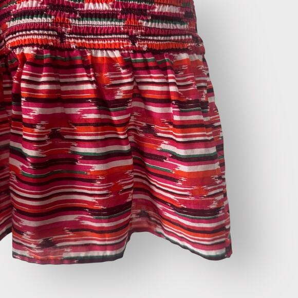 NEW Loft Ikat Smocked Peplum Cami Top, Medium - Picture 6 of 9